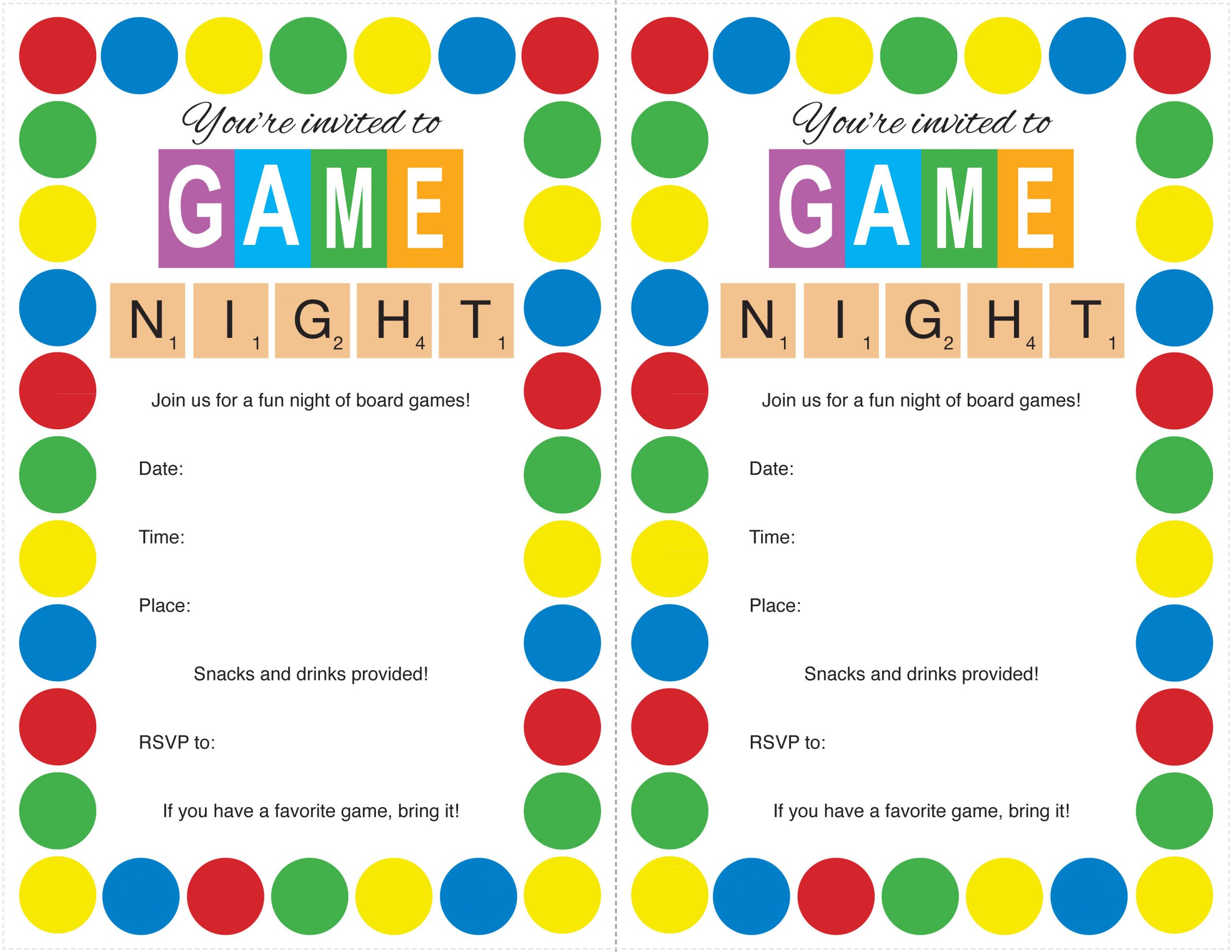 host game night party