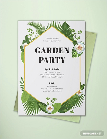garden party invitations