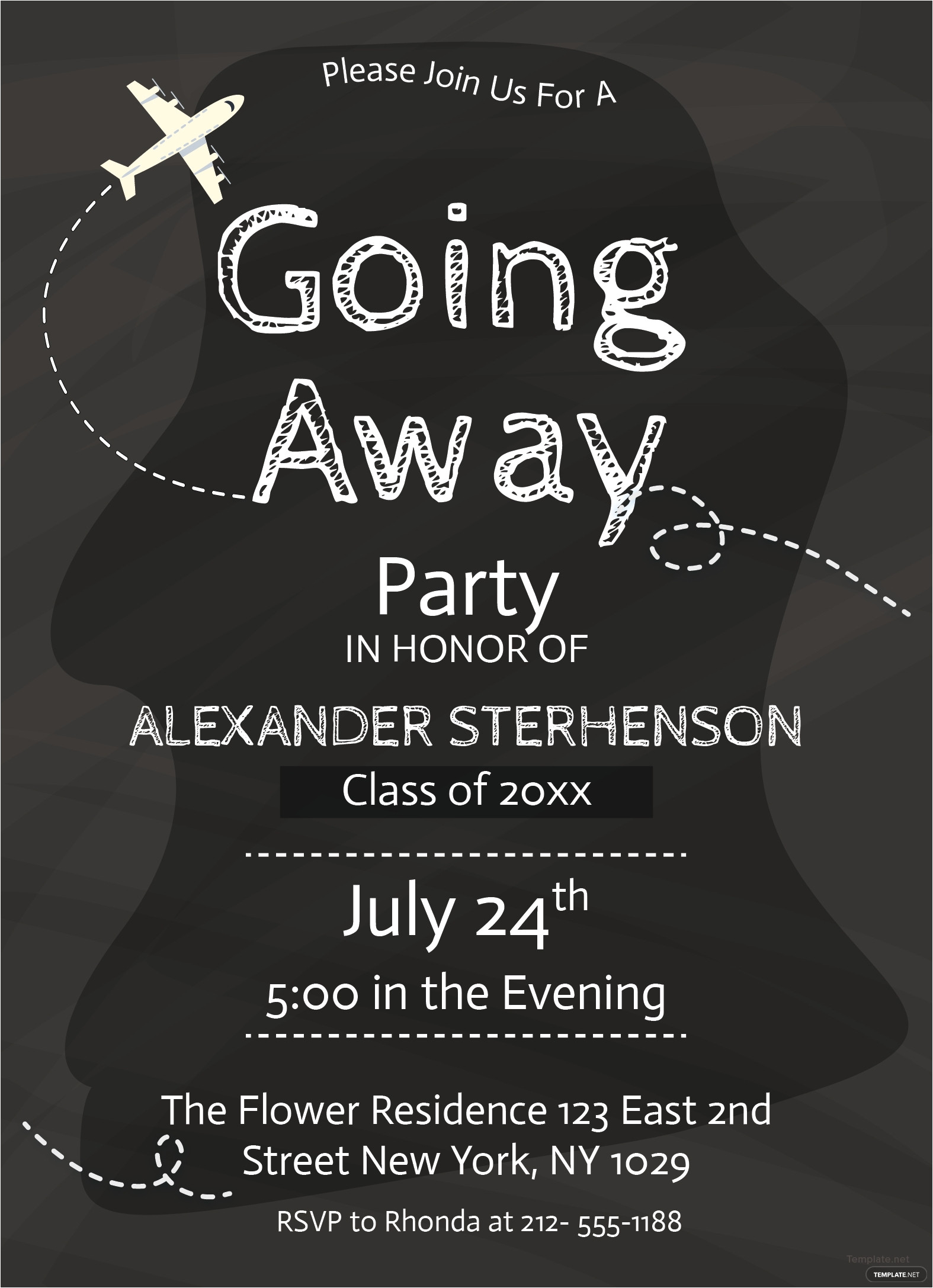 printable going away party