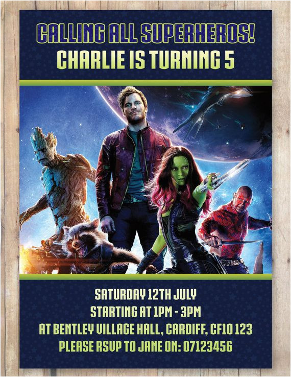 nates guardians of the galaxy bday party