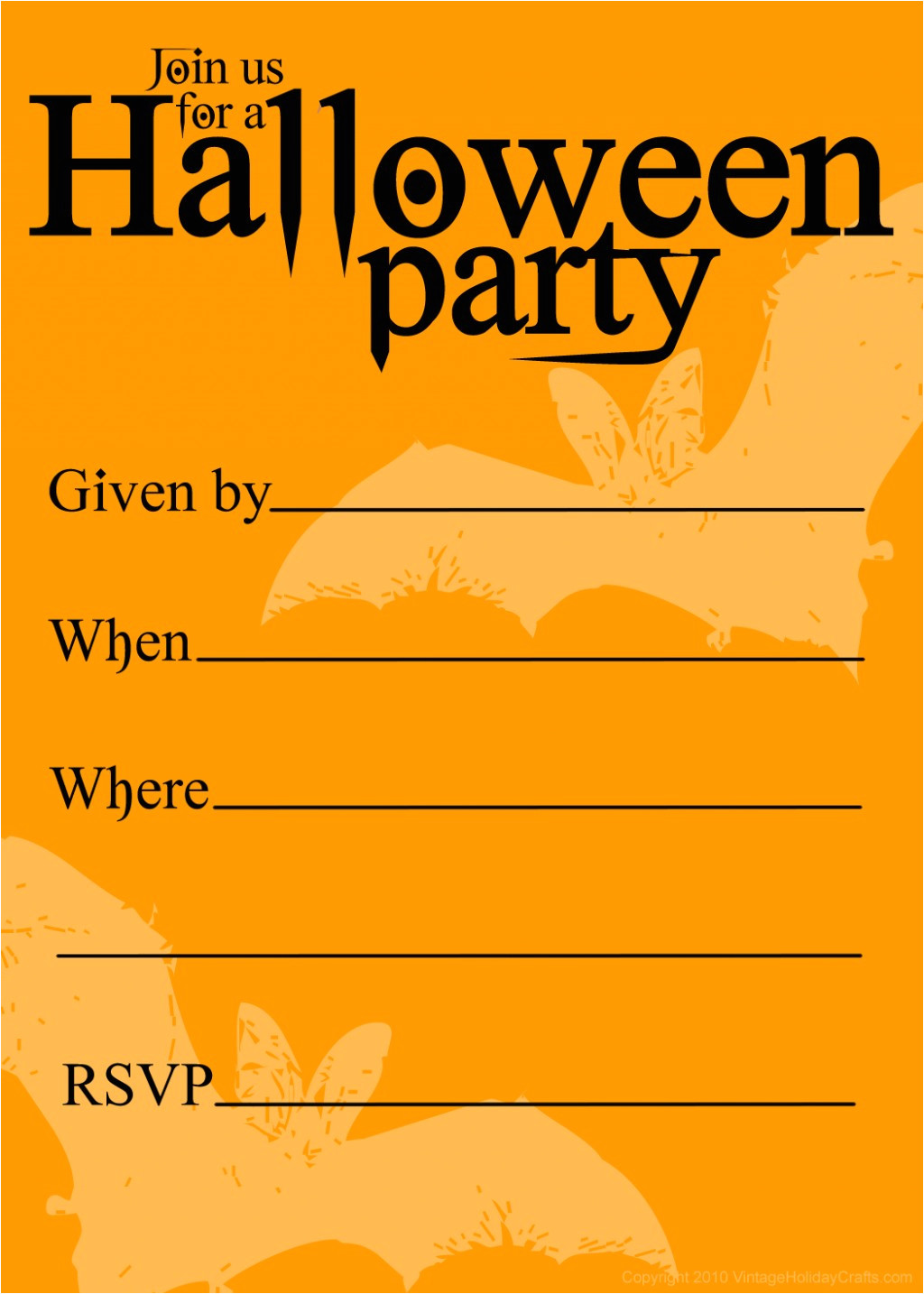 halloween invite templates