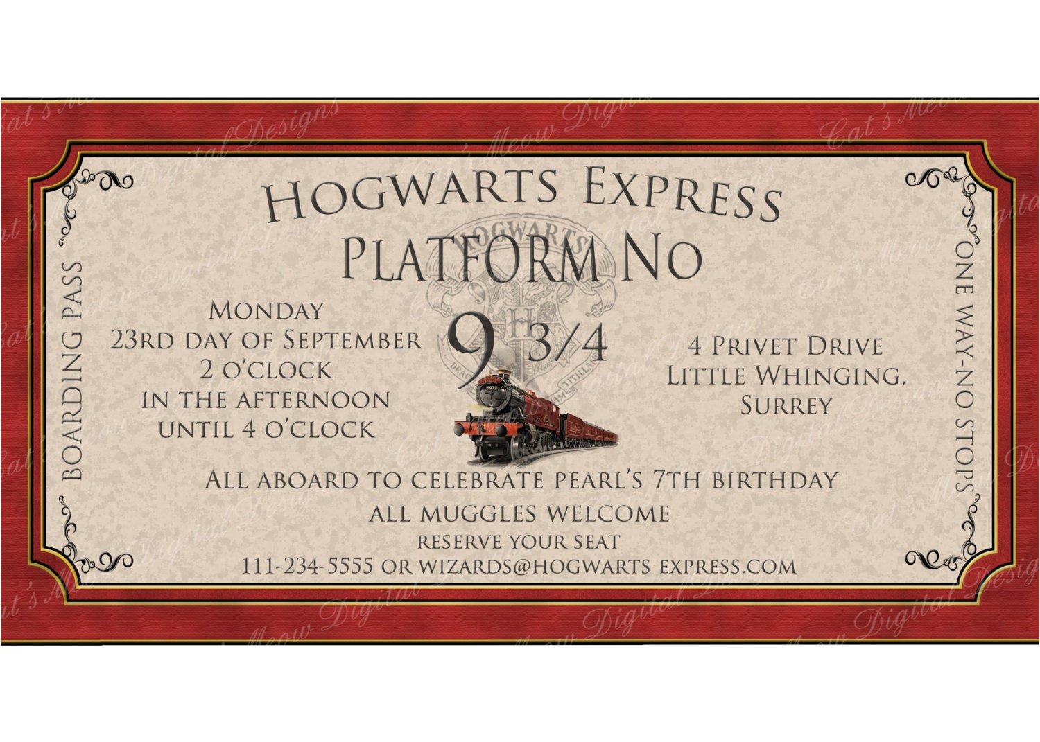 hogwarts harry potter printable