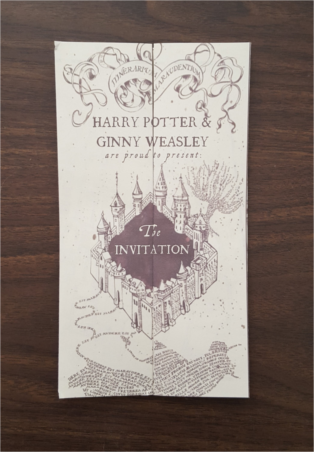 harry potter invitations template