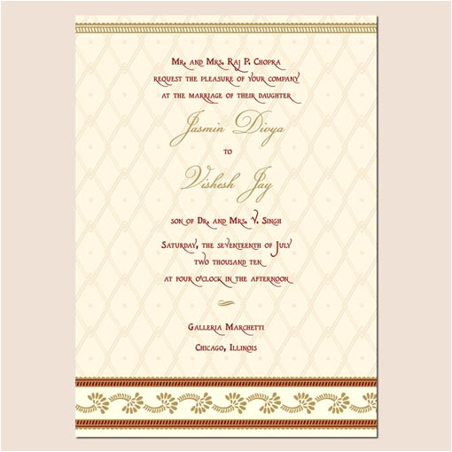 indian wedding invitation template