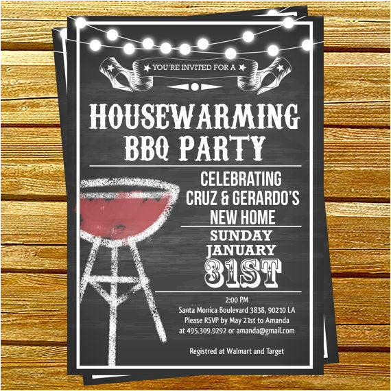 housewarming bbq party invitations