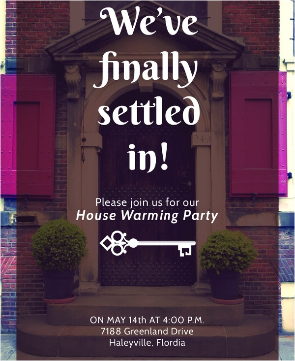 sample housewarming invitation