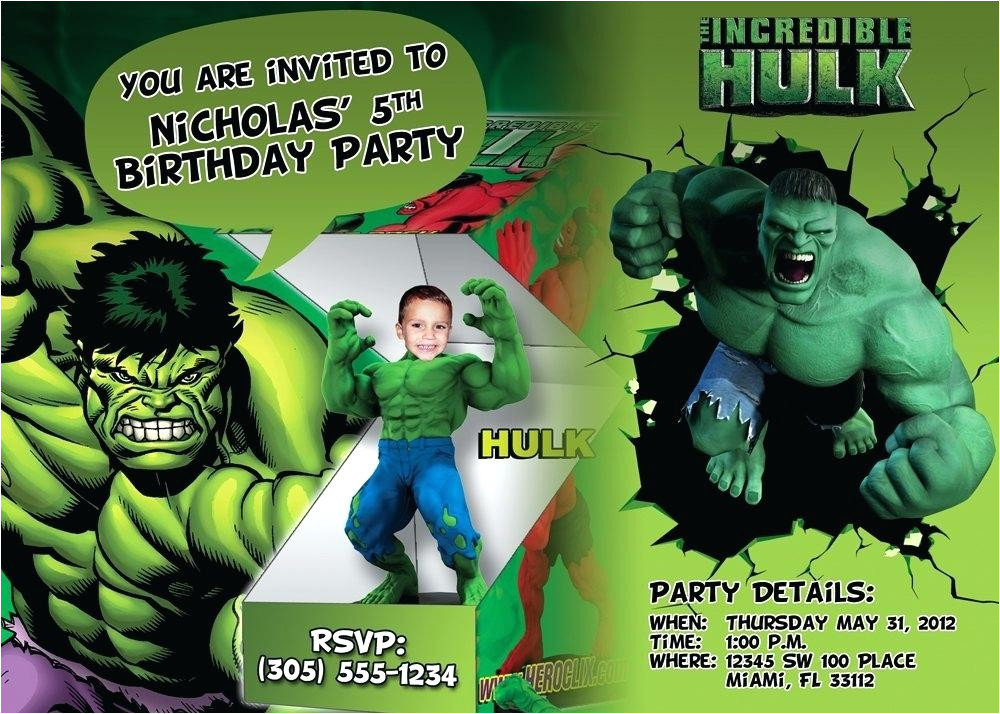 hulk birthday invitations best parties ideas on free printable incredible