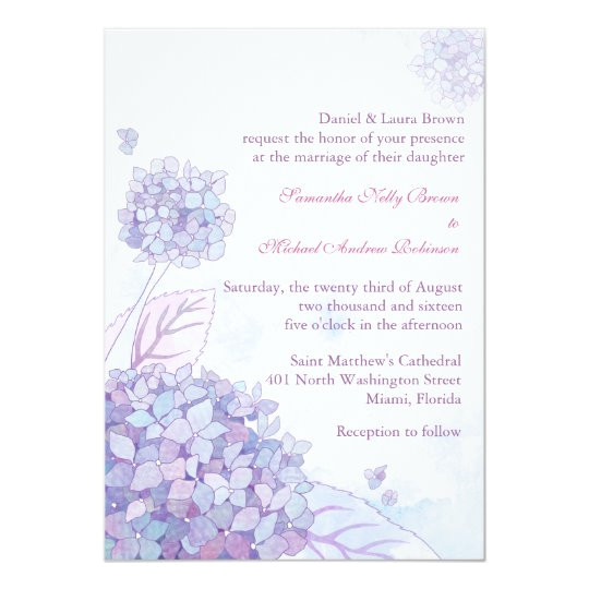 hydrangea wedding invitations 161772510366615435