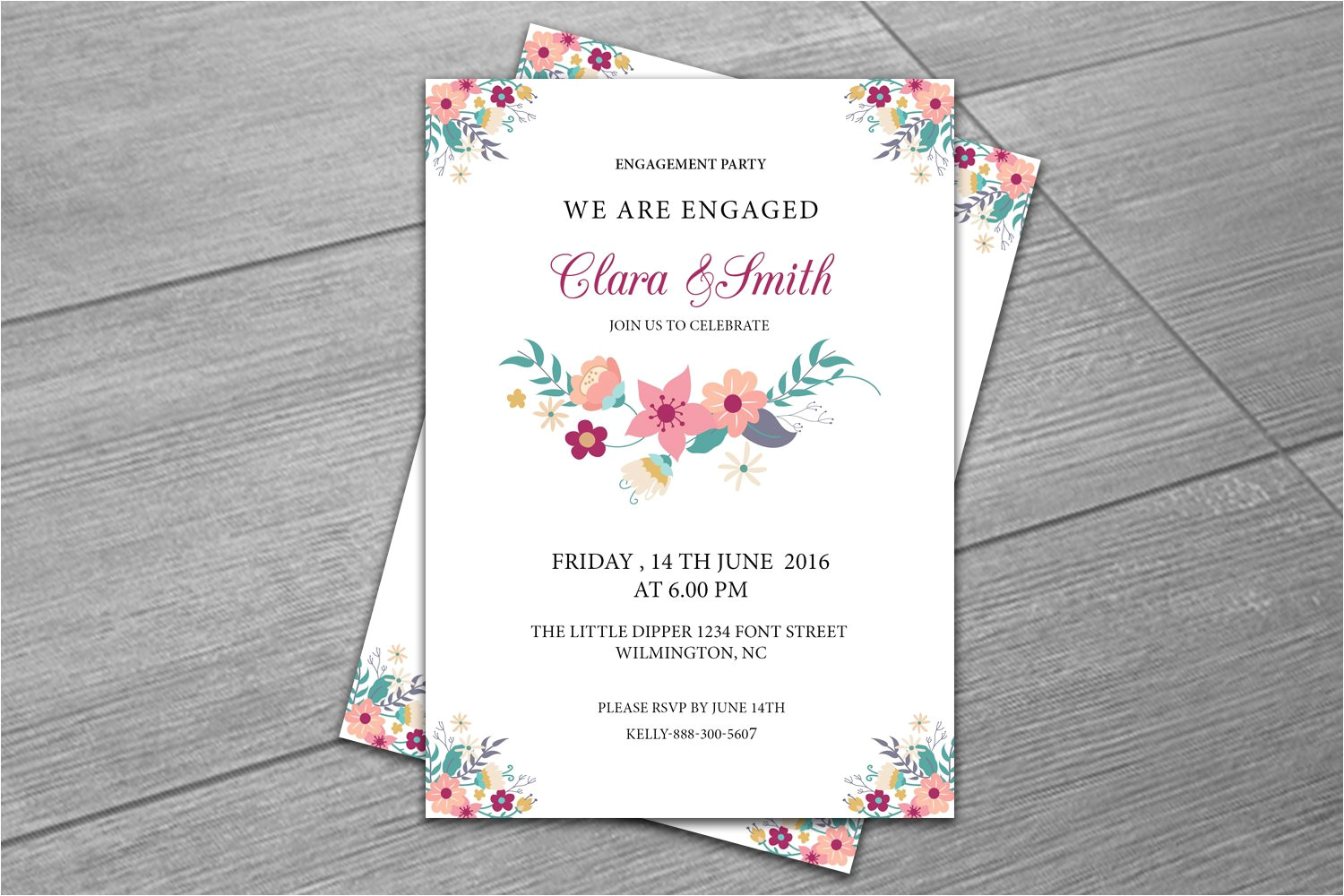 749752 engagement party invitation template