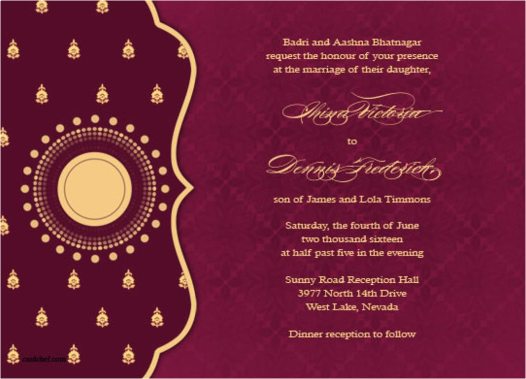 indian wedding invitations templates free download