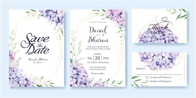 wedding invitation card template 3784890
