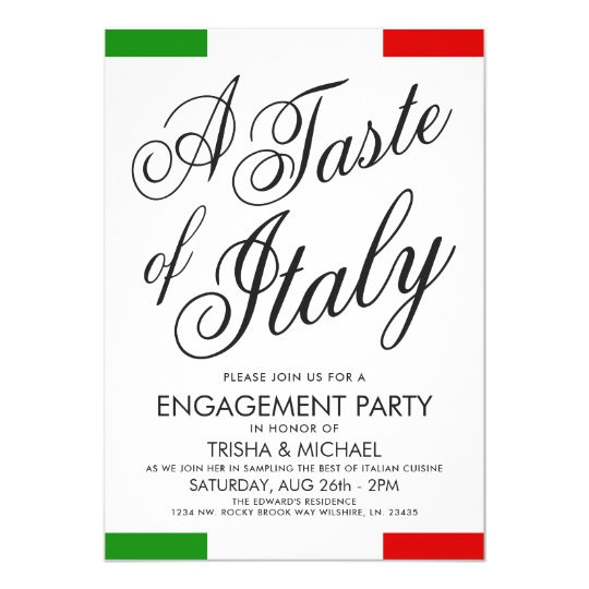 italian themed dinner engagement party invite 256072066631566834