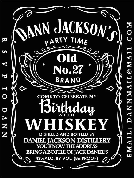 dys party invitation jack daniels