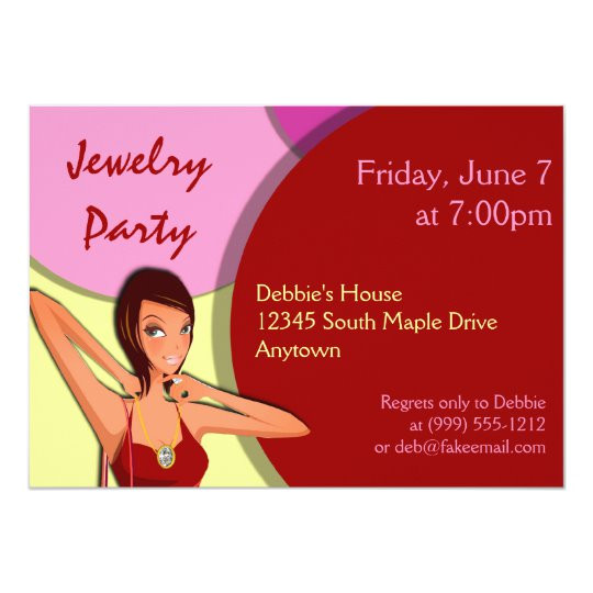custom jewelry party invitations 161291963025243376