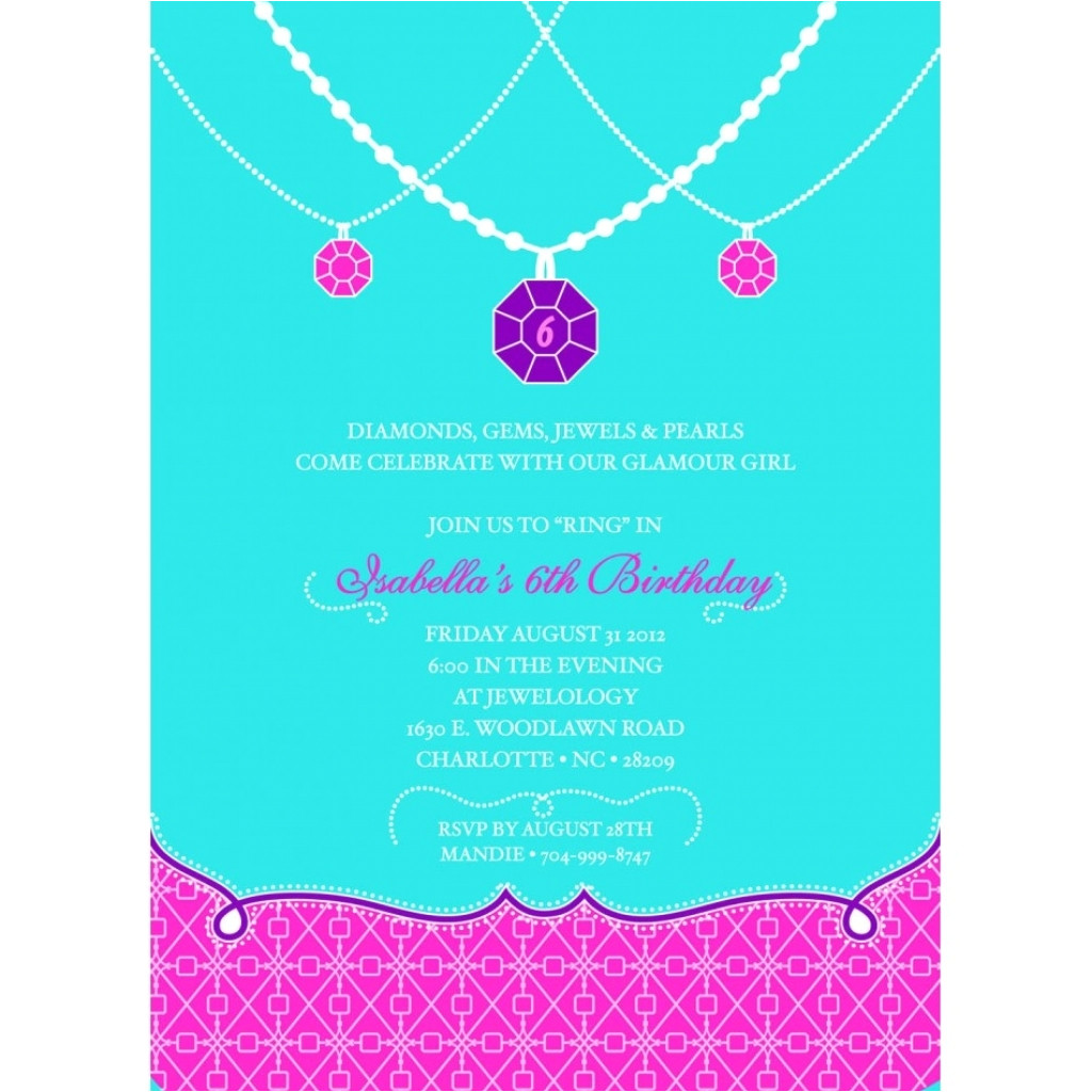 jewelry party invitation