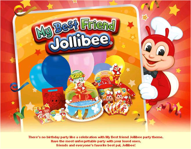 jollibee party package themes