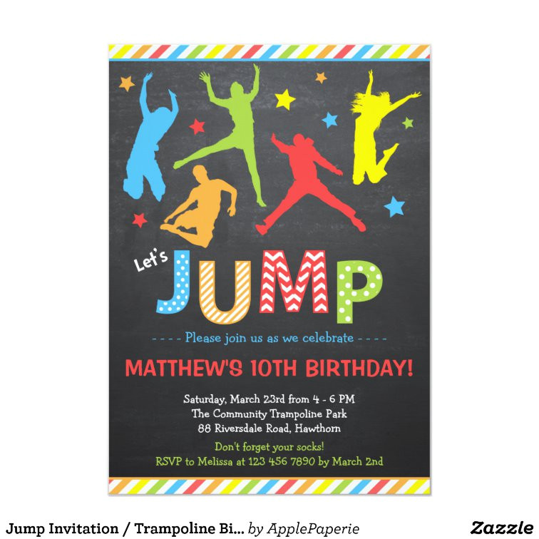 jump invitation trampoline birthday invitation 256495633286947208