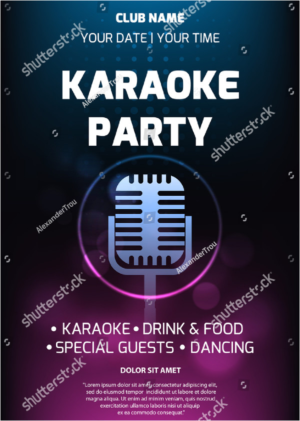 karaoke flyer