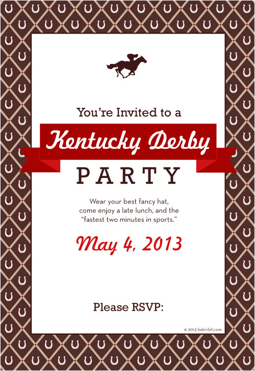 kentucky derby party ideas and menu