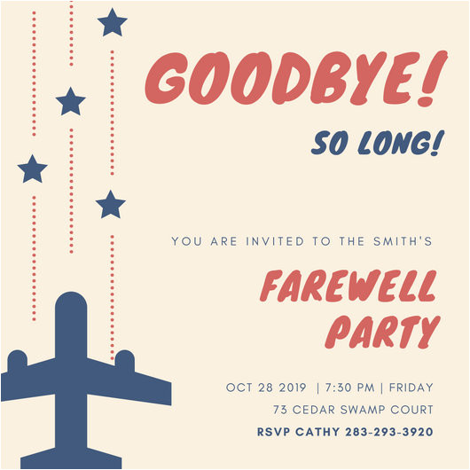 farewell party