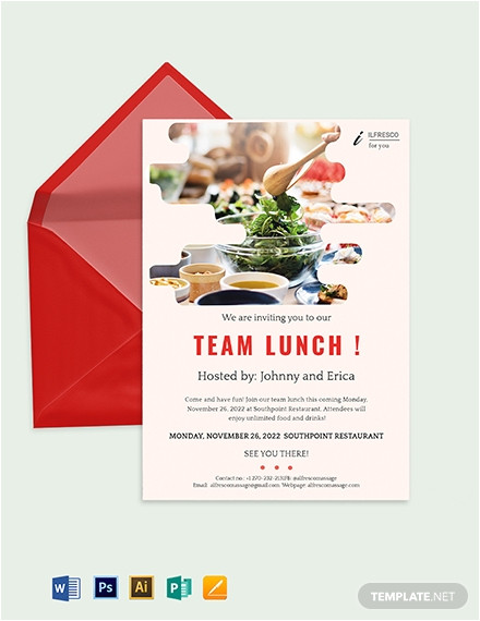team lunch invitation