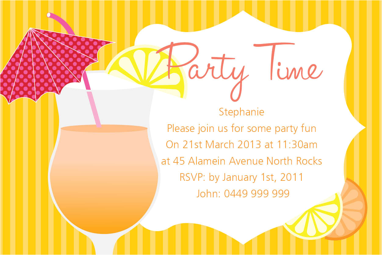 lunch party invitations