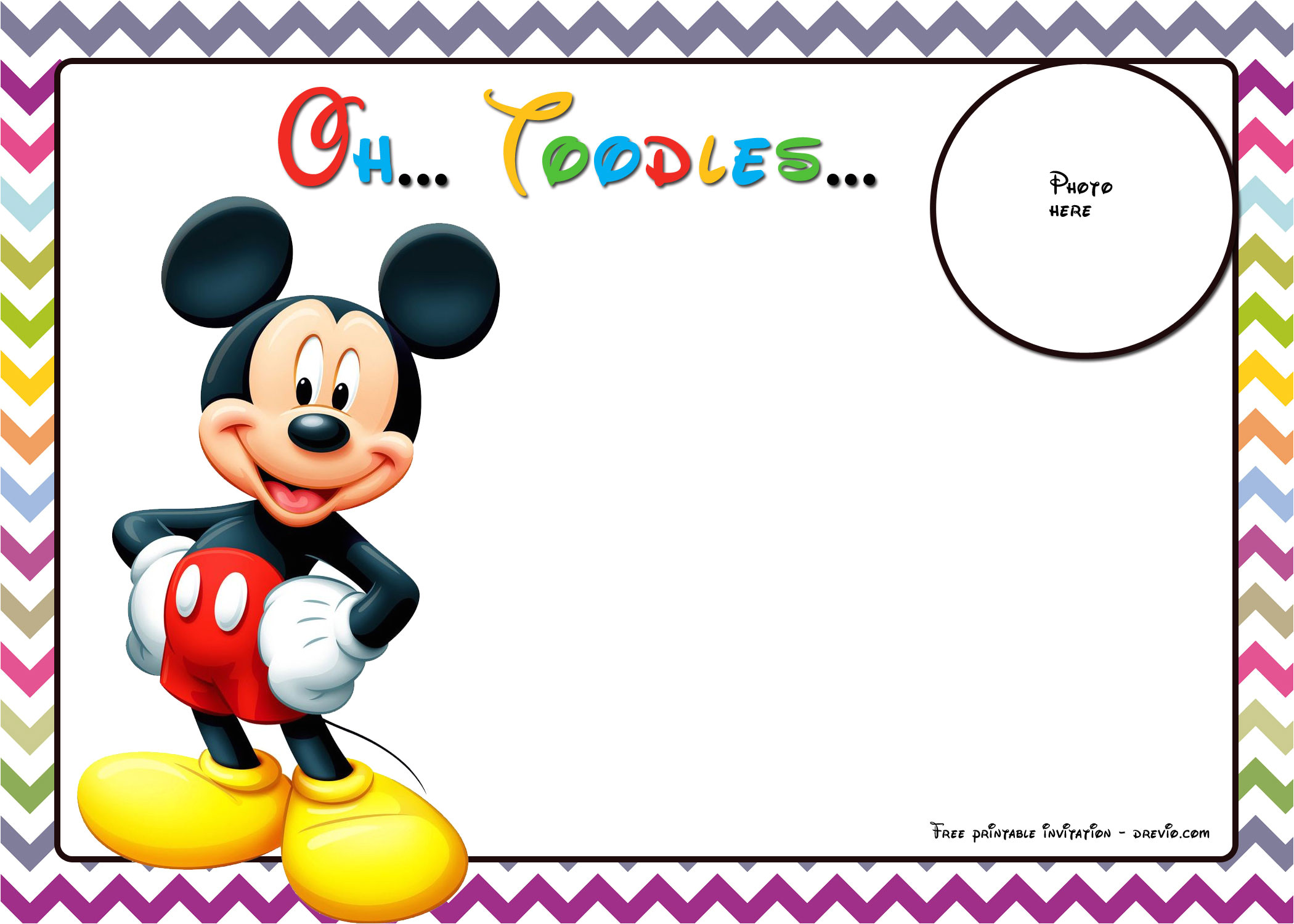 mickey mouse birthday invitations