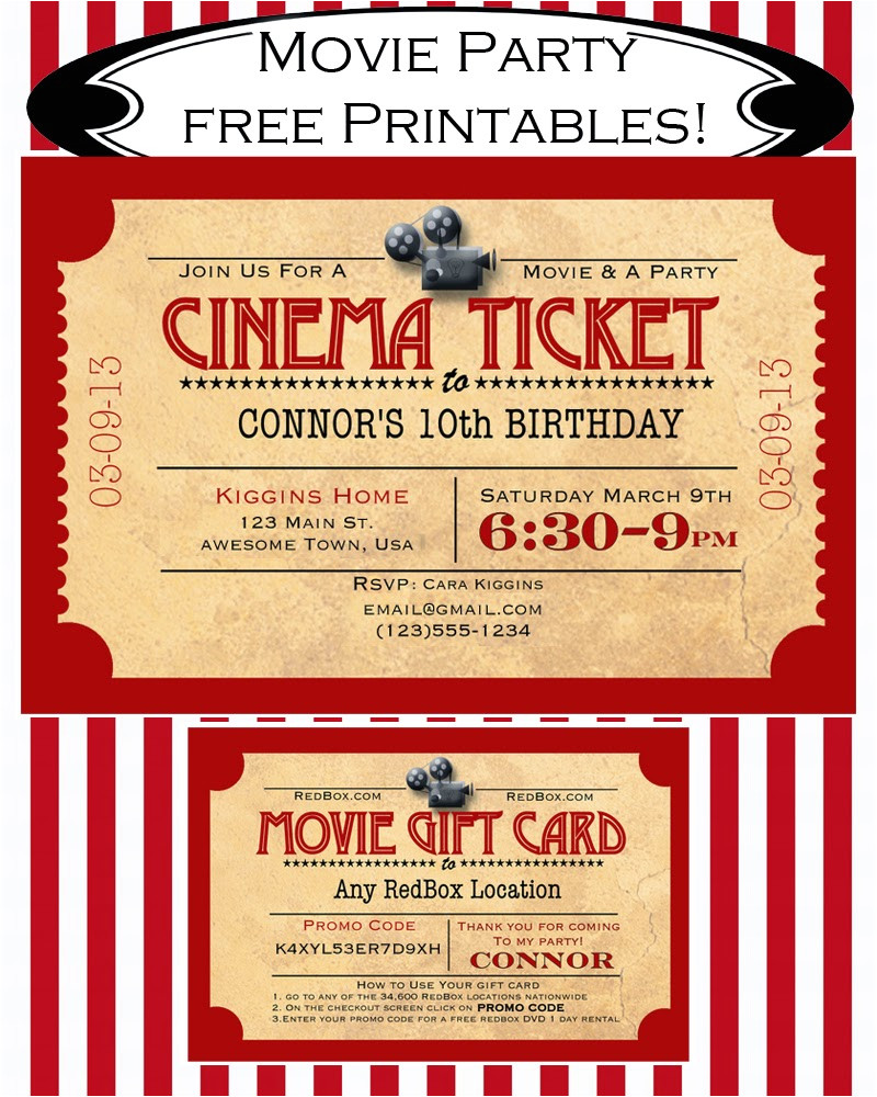 a summer of movies free printables