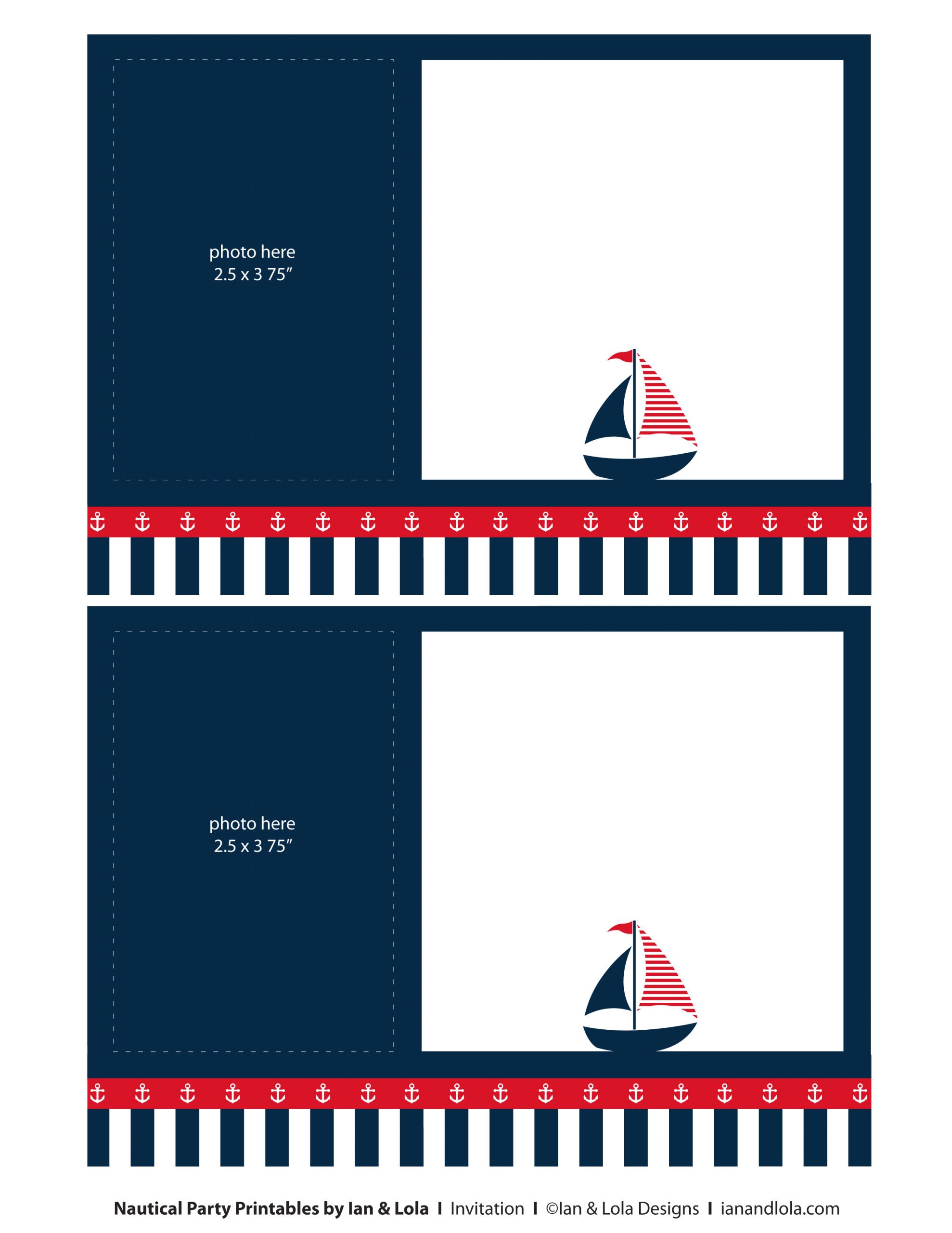 free nautical party printables from ian lola designs
