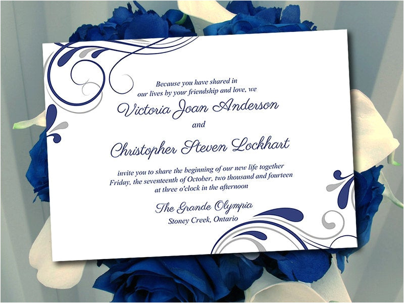 wedding invitation template winter