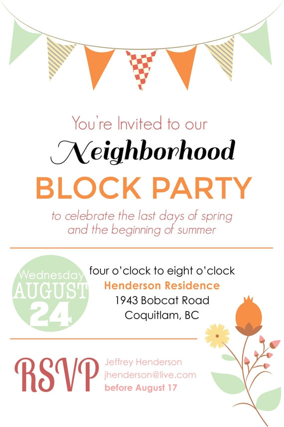summer block party backyard bbq