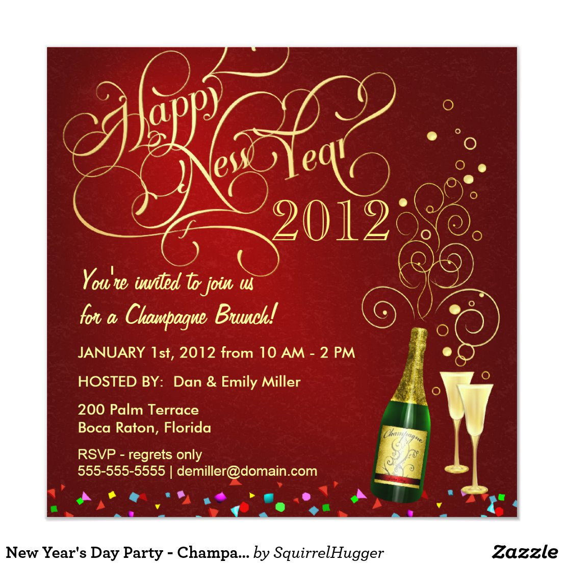 new years day party invitation template software free download