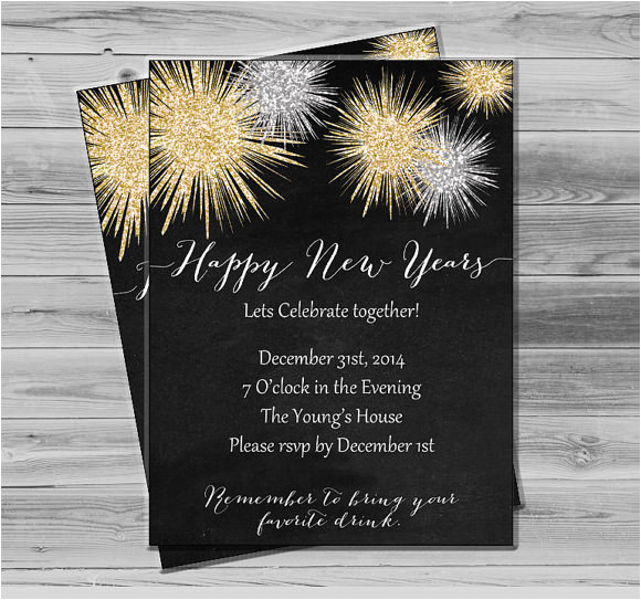 new year invitation template