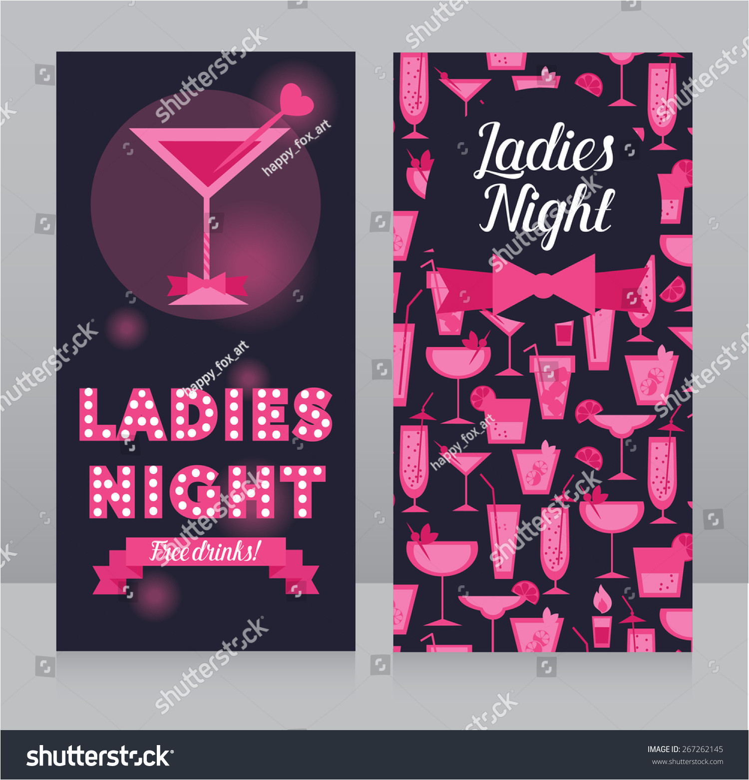stock vector template for ladies night party flyer bachelorette party invitation vector illustration