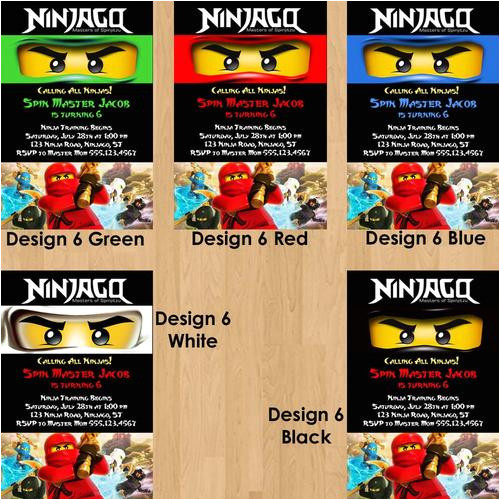 free printable ninjago birthday invitations