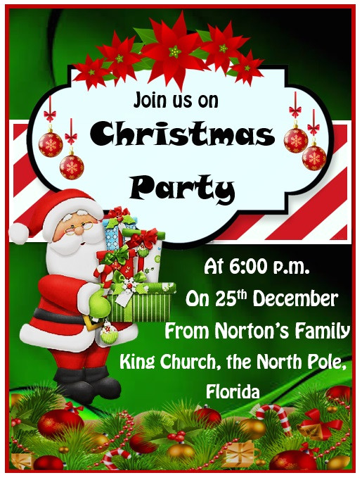 christmas party invitation template 236