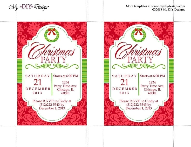office christmas party invitation templates free