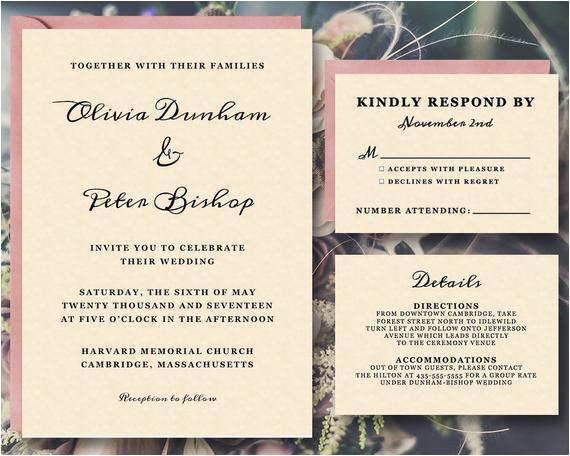 25 off printable wedding invitation