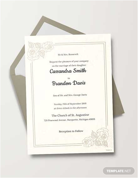 rustic wedding invitation