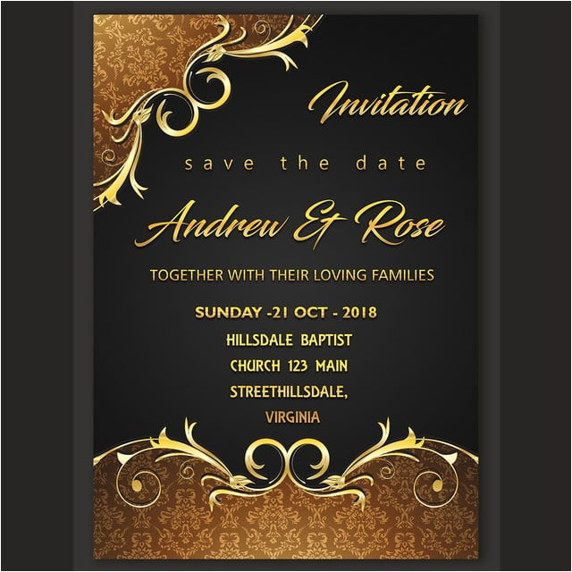 wedding invitation card design template 3577053