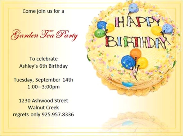 birthday invitation template