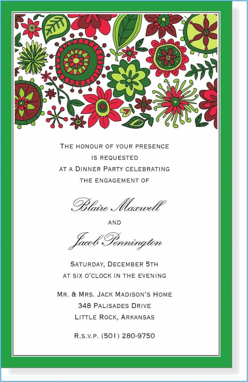 christmas party invitation letter template