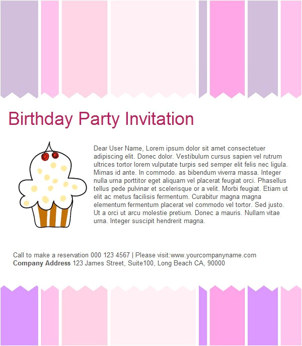 reminder invitation for party