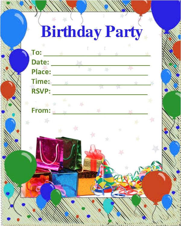 birthday invitation templates sample