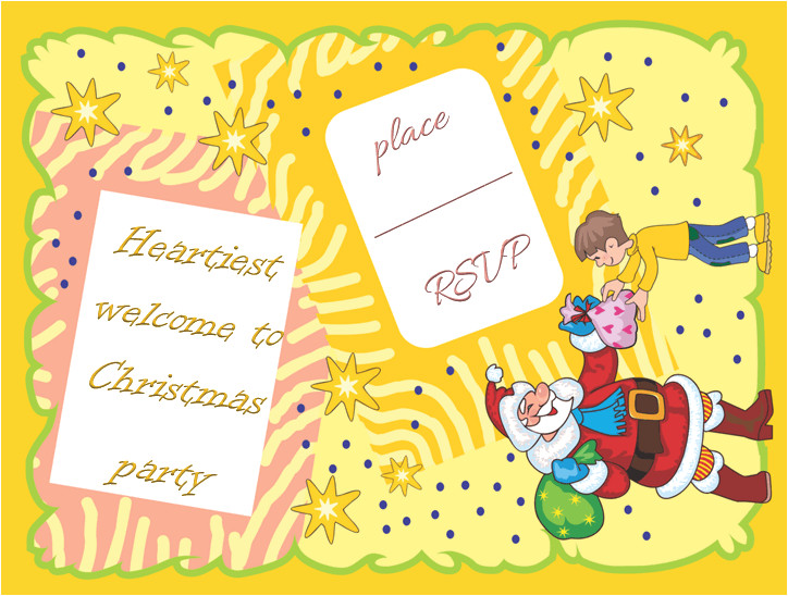 christmas party invitation template free printable