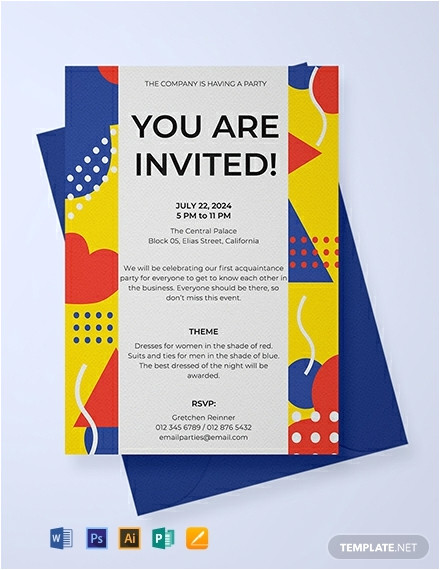 email party invitation