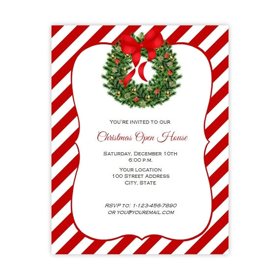 christmas invitation flyer holiday party