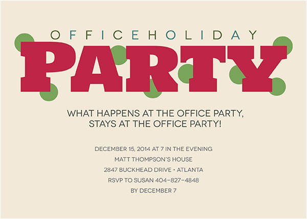 office party invitations