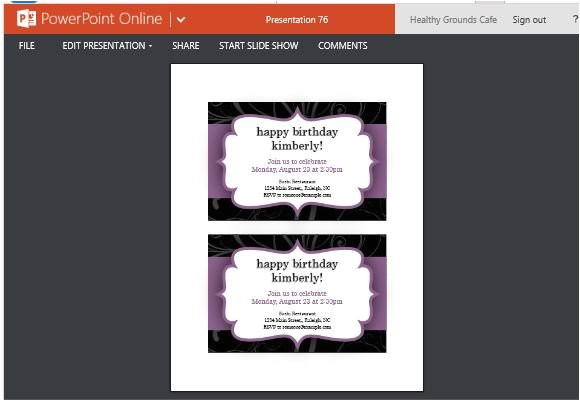 party invitation templates for powerpoint online
