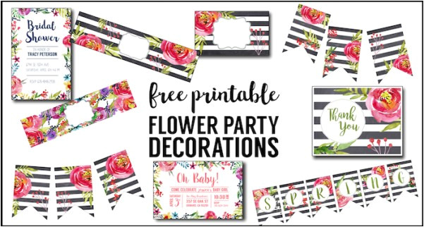 floral borders invitations free printable templates